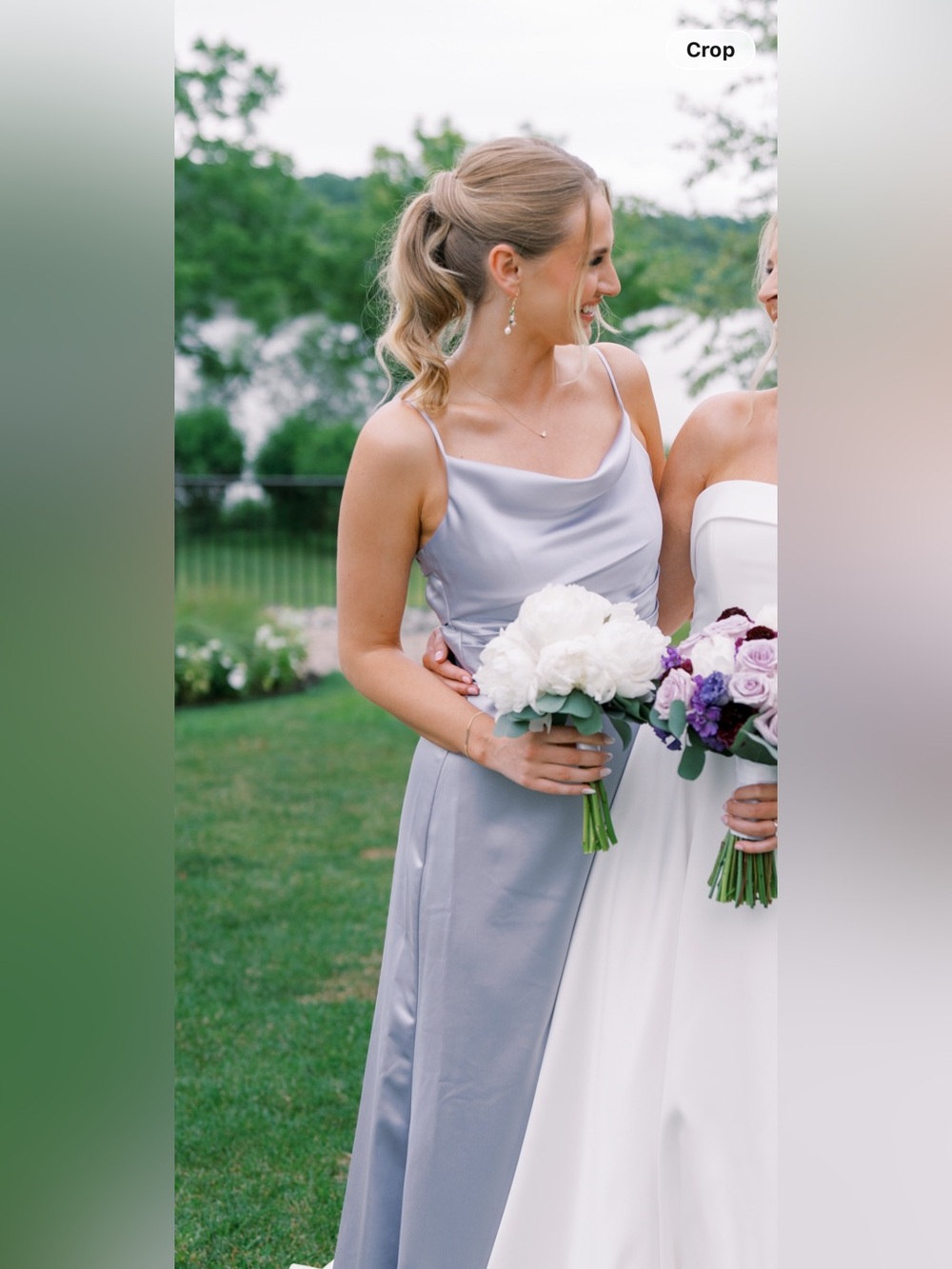 Bridesmaid Dress Lavender - Bella Bridesmaids Amsale Cody Cowl Neck